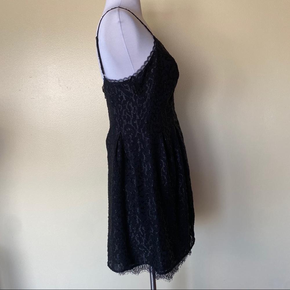 Bcbgeneration Black V-Neck Spaghetti Strap Romper - image 7